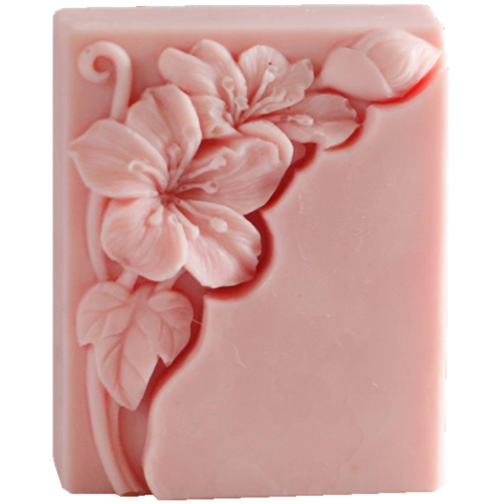 Pretty Floral Soap Mold Rectan - Soap Making Cold Process 评论和价格
