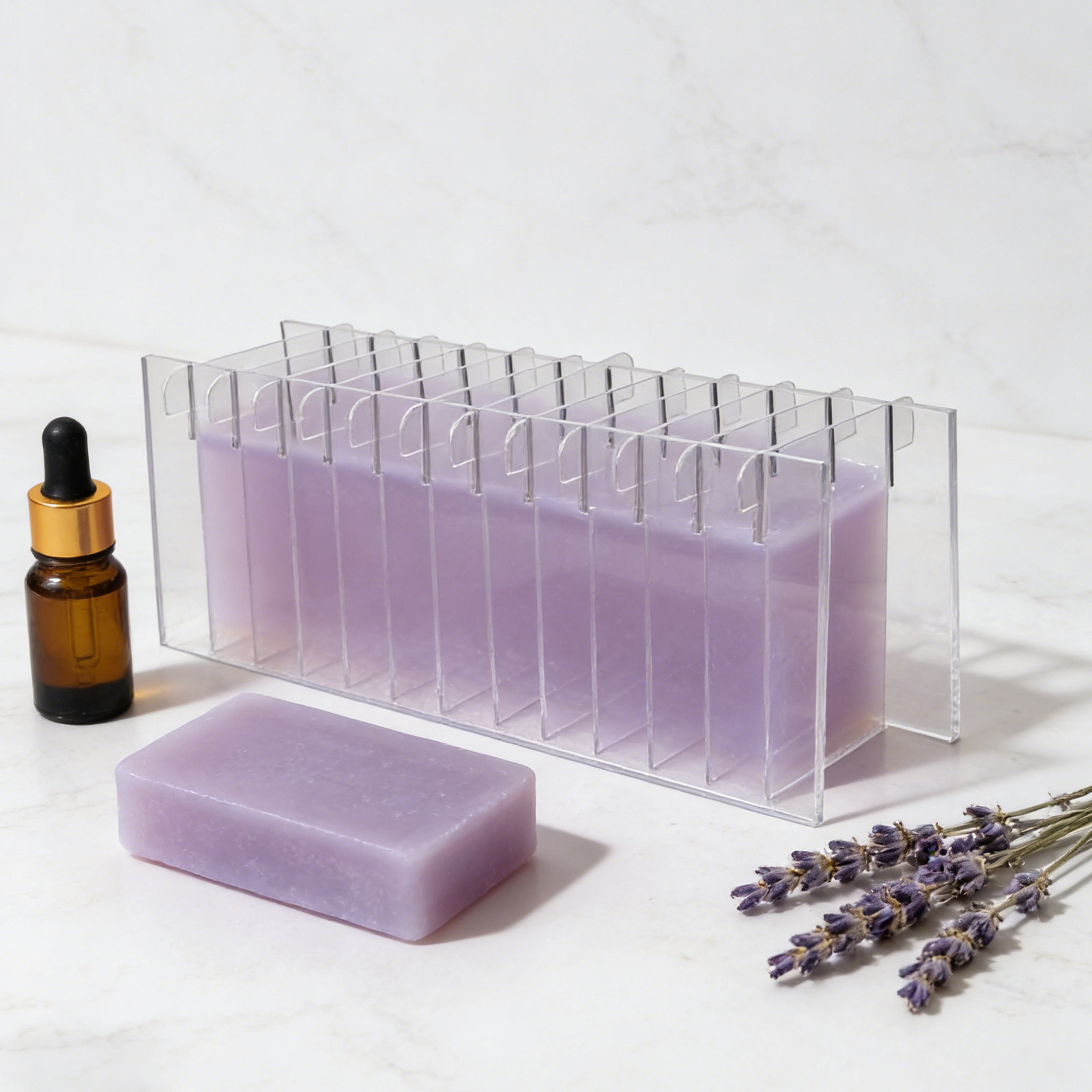 Transparent Acrylic Soap Mold  - Soap Making Cold Process 评论和价格